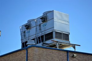 HVAC Unit on top of a building. 